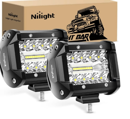 Nilight 4-Inch LED Light Pods, 2-Pack | Truck Mod Co.